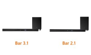 مقایسه ساندبارهای بلوتوثی جی‌بی‌ال JBL Bar 2.1 و JBL Bar 3.1