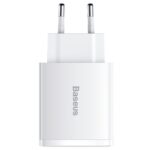 شارژر Baseus Compact Quick Charger 2U+C EU CCXJ-E01 30W