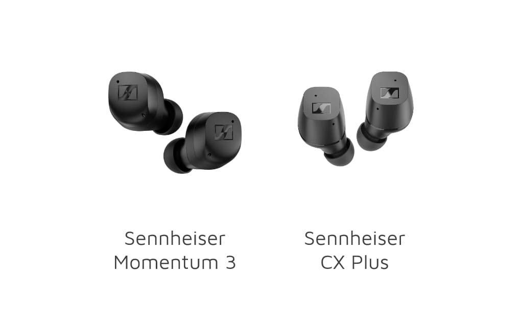 مقایسه هدفون‌های Sennheiser Momentum True Wireless 3 و Sennheiser CX Plus True Wireless